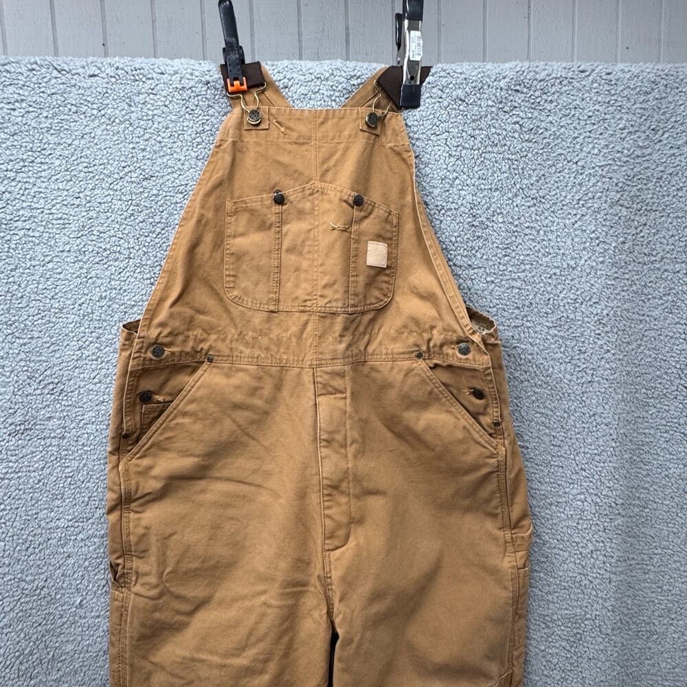 Men's Tan Workwear Duck Canvas Overalls - Durable Chinos/Khakis